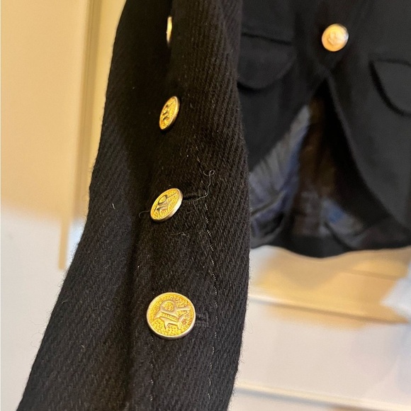 H&M Black and Gold Military Blazer - Picture 7 of 10